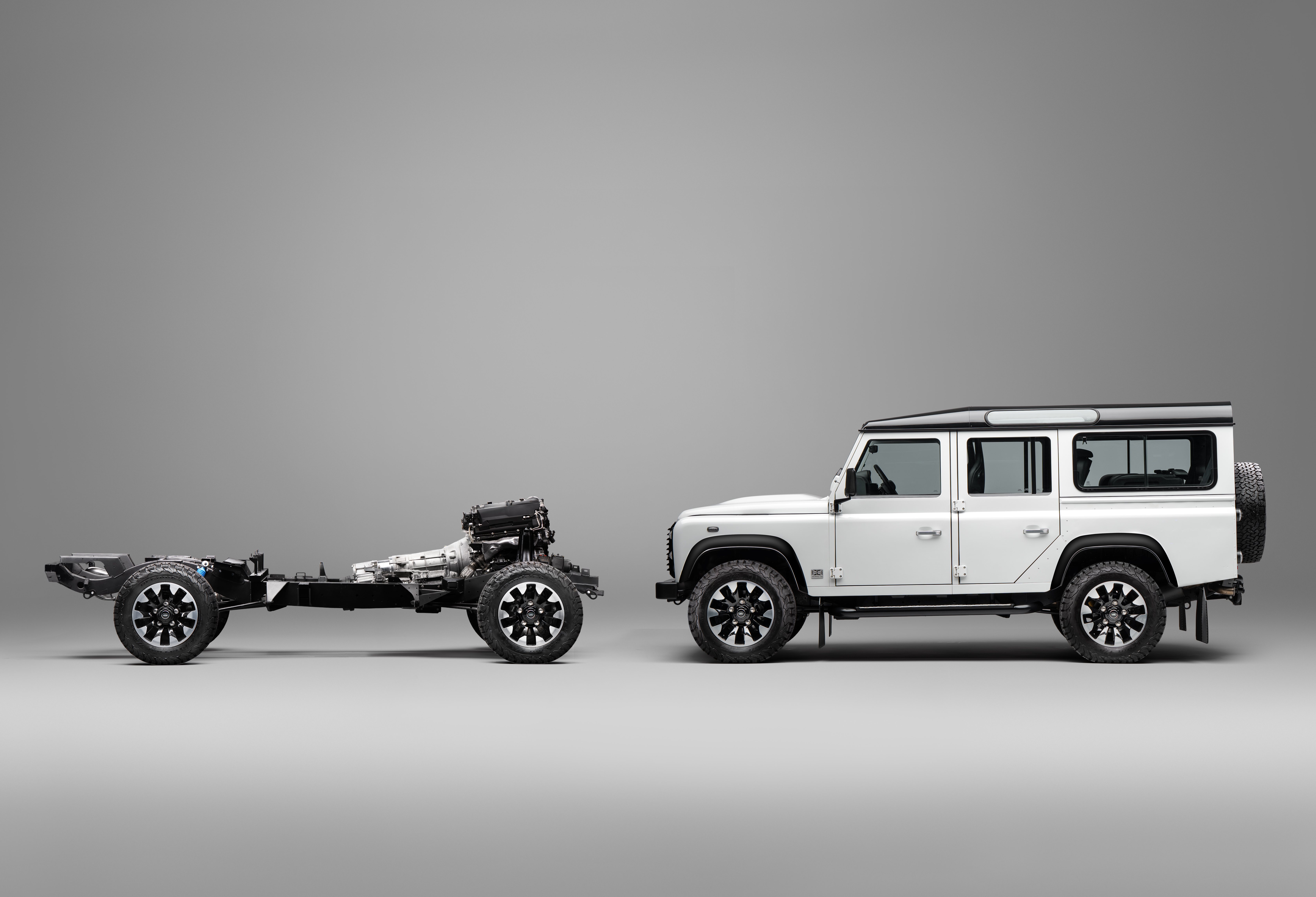 Defender Works V8 Conversion, imagen oficial de Defender Classic